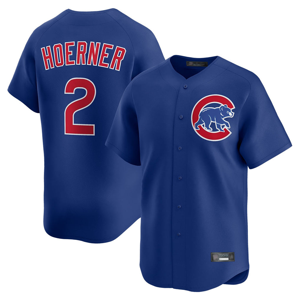 Ndoa C.Cubs #2 Nico Hoerner Player Royal Limited Home Stitched Jerseys