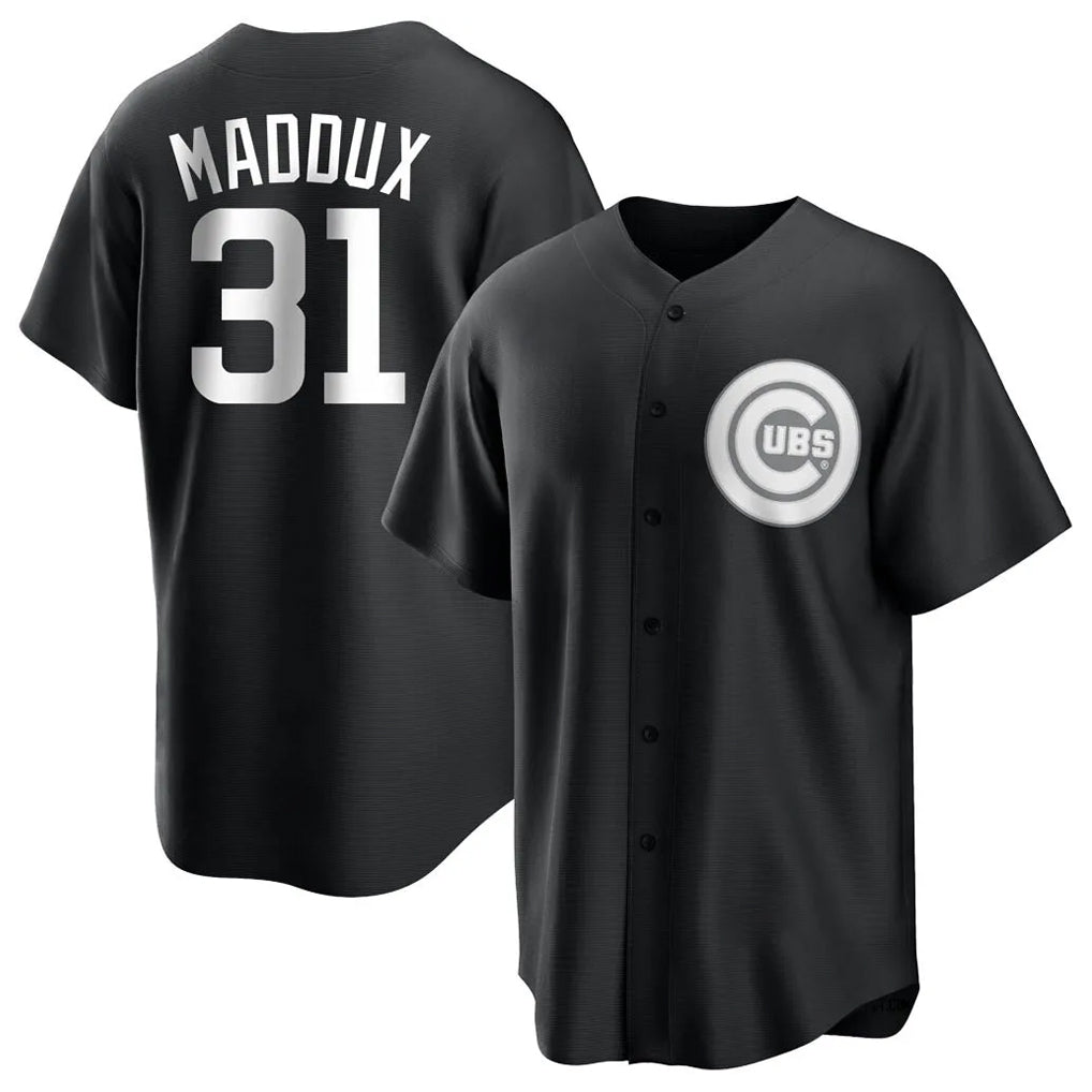 Ndoa C.Cubs #31 Greg Maddux Player Black Game Stitched Jerseys