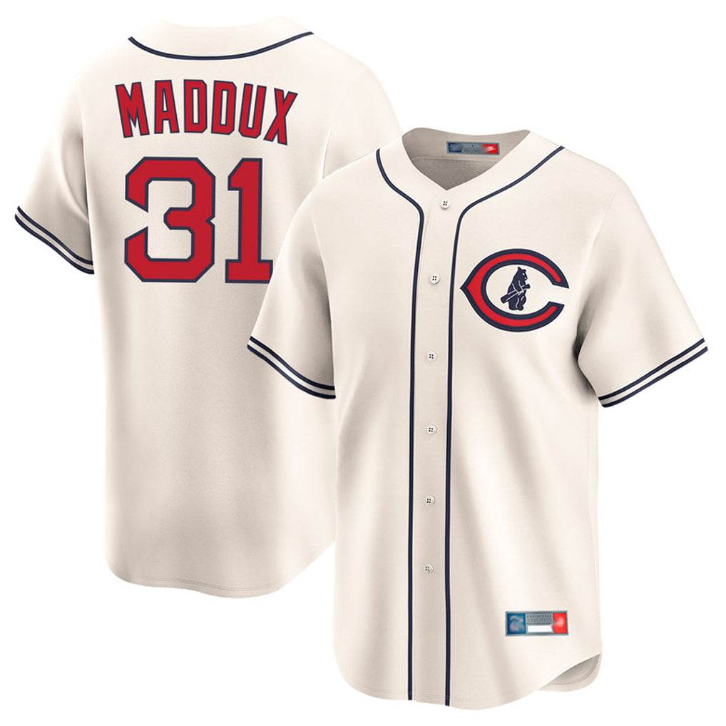 Ndoa C.Cubs #31 Greg Maddux Player Cream Field of Dreams Limited Home Game Stitched Jerseys