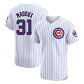 Ndoa C.Cubs #31 Greg Maddux Player White Limited Elite Home Game Stitched Jerseys