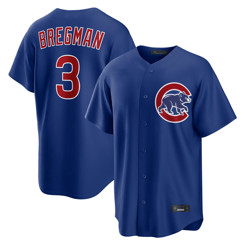 Ndoa C.Cubs #3 Alex Bregman Royal Home Game Stitched Jerseys