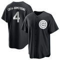 Ndoa C.Cubs #4 Pete Crow-Armstrong Player Black Game Stitched Jerseys