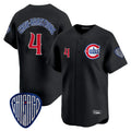 Ndoa C.Cubs #4 Pete Crow-Armstrong Player Black Vapor Premier Limited Home Stitched Jerseys