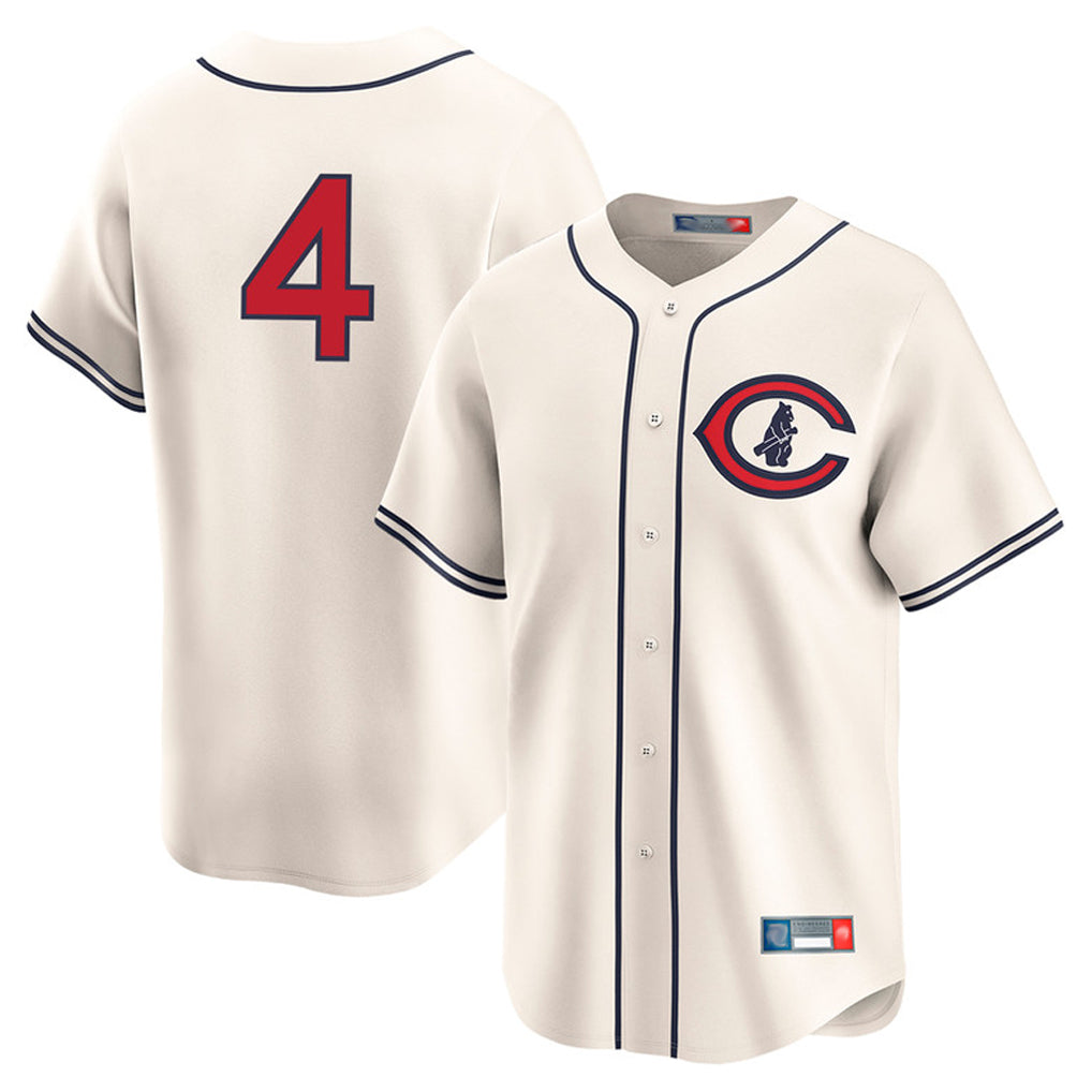 Ndoa C.Cubs #4 Pete Crow-Armstrong Player Cream Field of Dreams Limited Home Game Stitched Jerseys