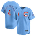 Ndoa C.Cubs #4 Pete Crow-Armstrong Player Light Blue Limited Home Stitched Jerseys