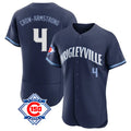 Ndoa C.Cubs #4 Pete Crow-Armstrong Player Navy City Connect 150th Anniversary Limited Elite Home Stitched Jerseys