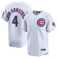 Ndoa C.Cubs #4 Pete Crow-Armstrong Player White Limited Home Game Stitched Jerseys