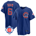 Ndoa C.Cubs #6 Matt Shaw Player Royal 150th Anniversary Home Game Stitched Jerseys
