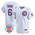 Ndoa C.Cubs #6 Matt Shaw Player White 150th Anniversary Limited Home Game Stitched Jerseys