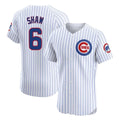 Ndoa C.Cubs #6 Matt Shaw Player White Limited Elite Home Game Stitched Jerseys