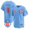 Ndoa C.Cubs #8 Ian Happ Player Light Blue 150th Anniversary Limited Home Stitched Jerseys