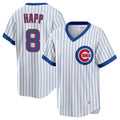 Ndoa C.Cubs #8 Ian Happ Player White T-shirt Cooperstown Collection Limited Stitched Jerseys