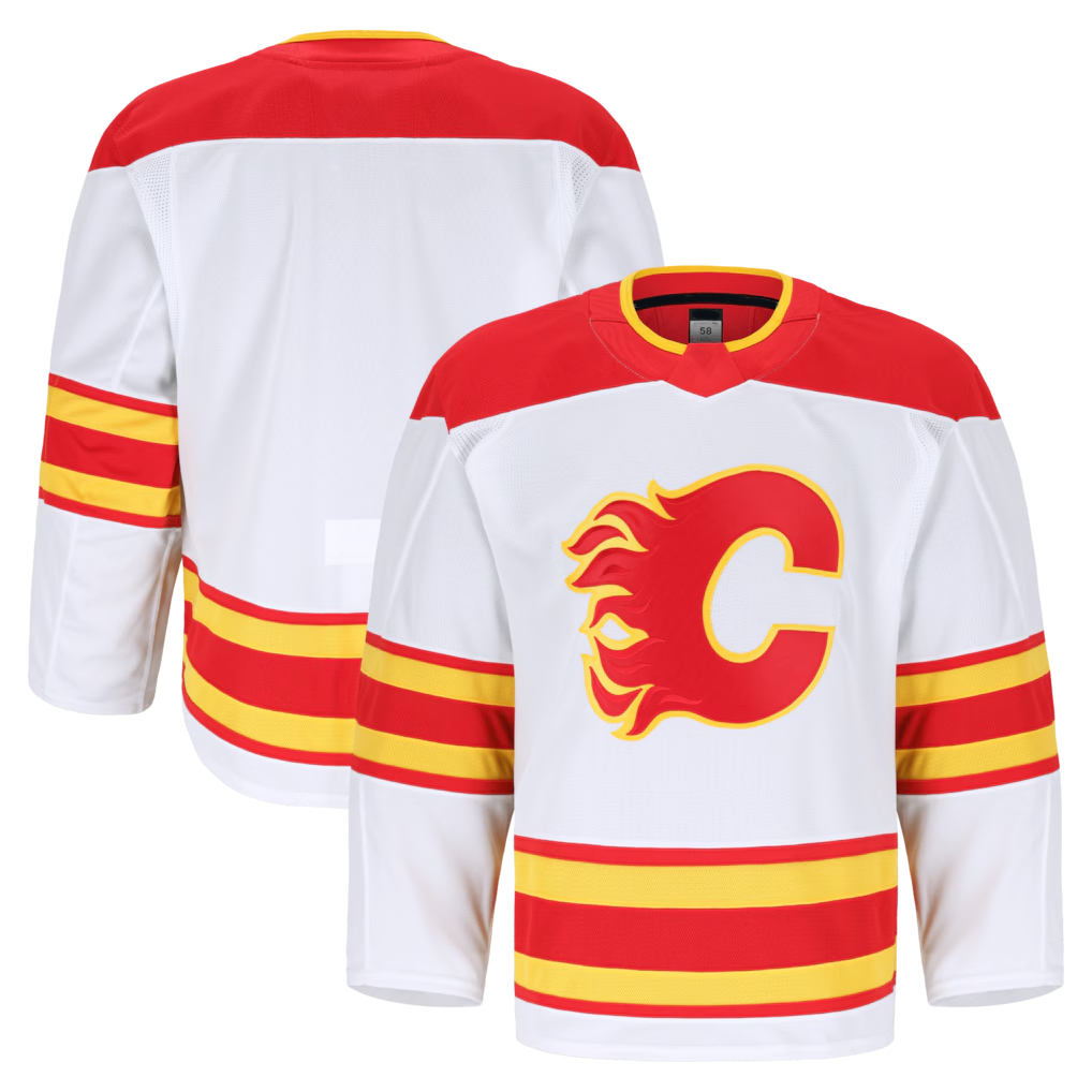 Ndoa C.Flames White Away Authentic Pro Jerseys