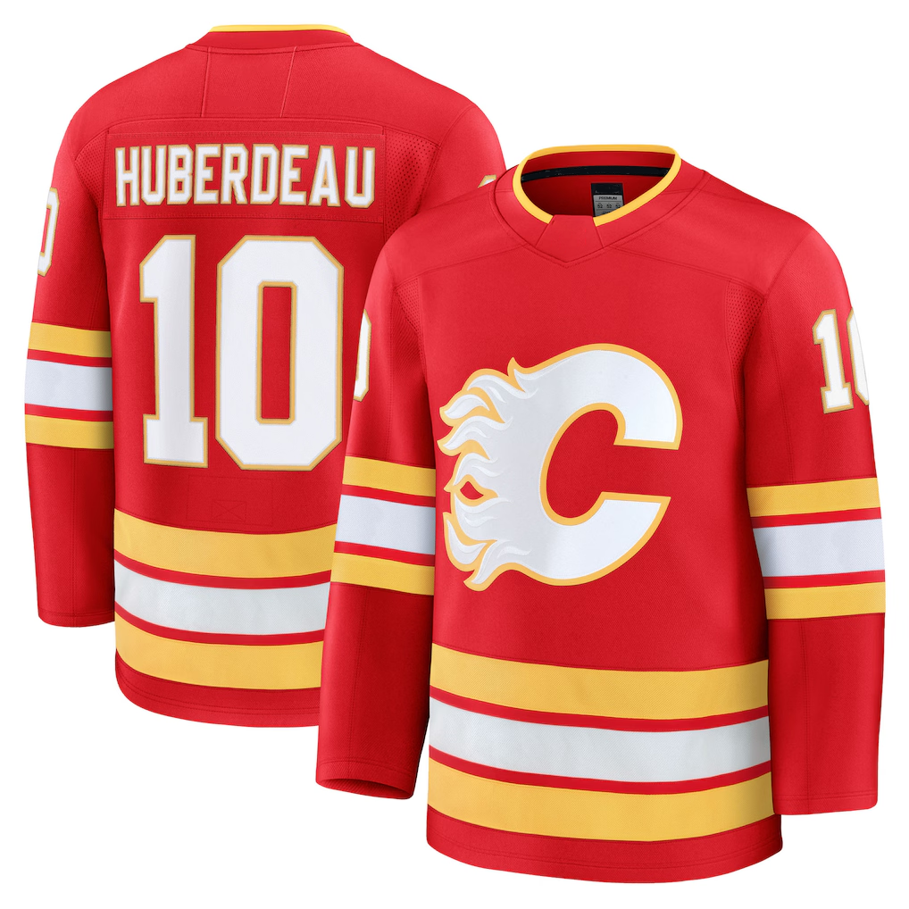 Ndoa C.Flames #10 Jonathan Huberdeau Red Home Breakaway Player Jerseys
