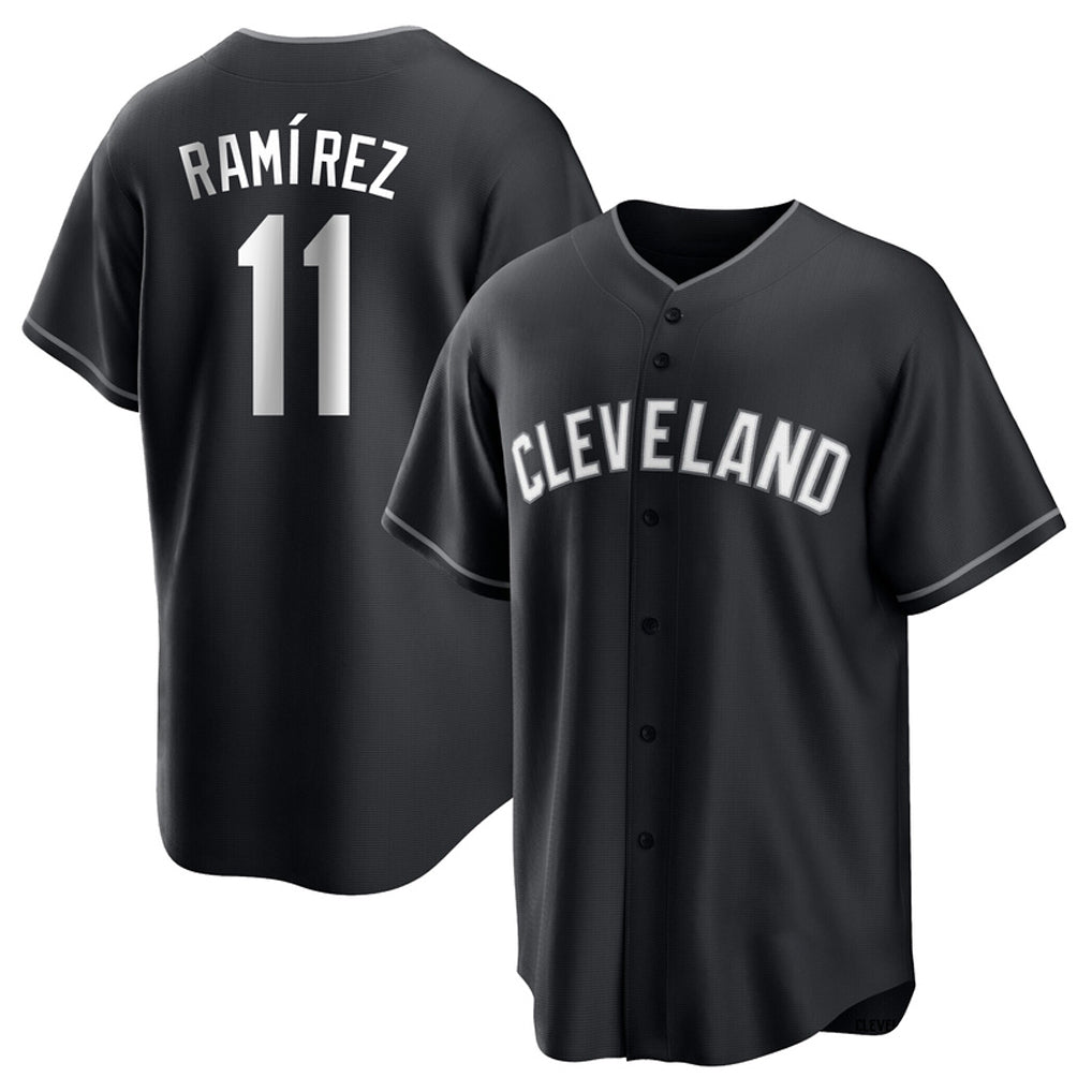 Ndoa C.Guardians #11 Jose Ramirez Player Black Home Game Stitched Jerseys