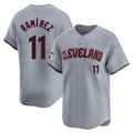 Ndoa C.Guardians #11 Jose Ramirez Player Gray Road Limited Home Stitched Jerseys