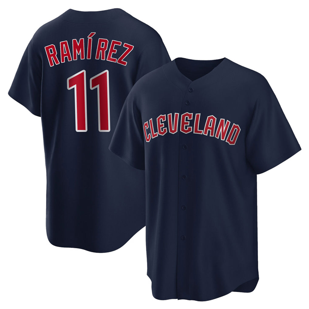 Ndoa C.Guardians #11 Jose Ramirez Player Navy Game Home Stitched Jerseys