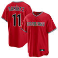 Ndoa C.Guardians #11 Jose Ramirez Player Red Home Game Stitched Jerseys