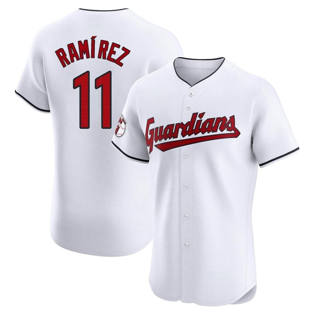 Ndoa C.Guardians #11 Jose Ramirez Player White Limited Elite Home Stitched Jerseys