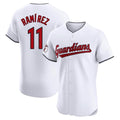 Ndoa C.Guardians #11 Jose Ramirez Player White Limited Elite Home Stitched Jerseys