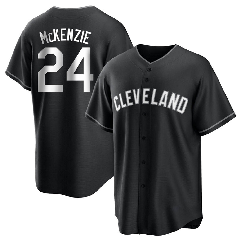 Ndoa C.Guardians #24 Triston McKenzie Player Black Home Game Stitched Jerseys