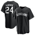 Ndoa C.Guardians #24 Triston McKenzie Player Black Home Game Stitched Jerseys