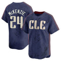 Ndoa C.Guardians #24 Triston McKenzie Player Navy City Connect Limited Home Stitched Jerseys