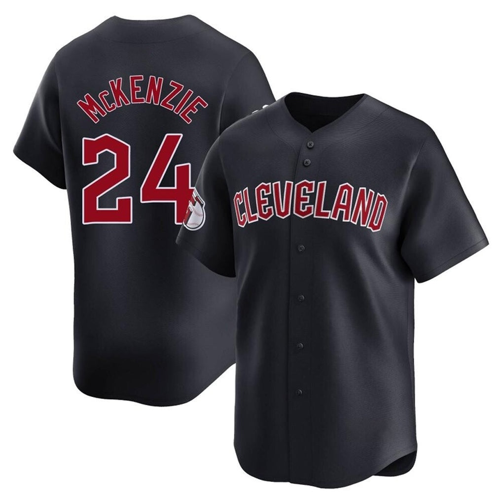 Ndoa C.Guardians #24 Triston McKenzie Player Navy Limited Home Game Stitched Jerseys