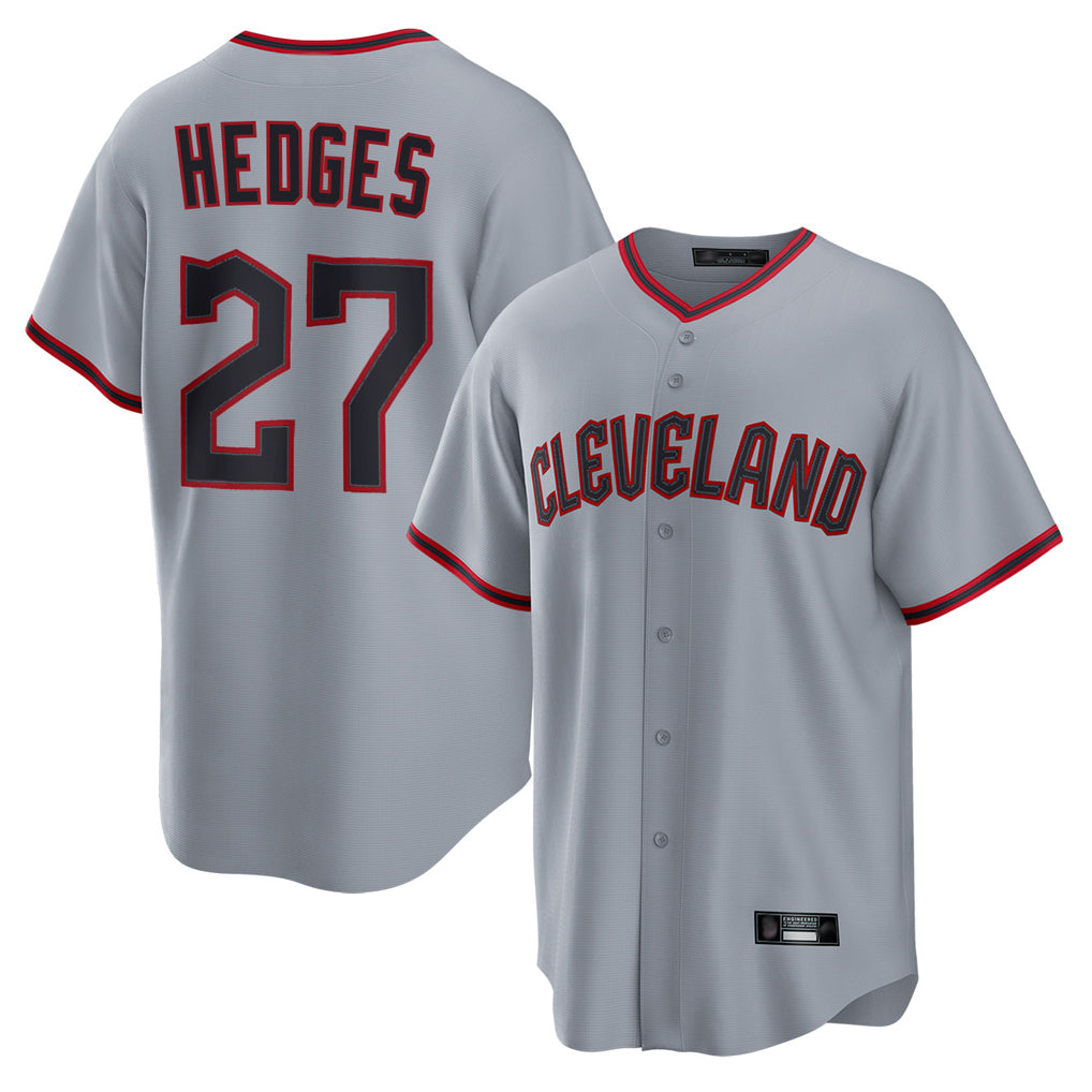 Ndoa C.Guardians #27 Austin Hedges Player Gray Home Game Stitched Jerseys