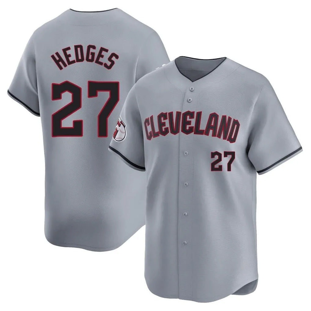 Ndoa C.Guardians #27 Austin Hedges Player Gray Road Limited Home Stitched Jerseys