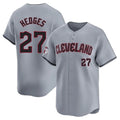 Ndoa C.Guardians #27 Austin Hedges Player Gray Road Limited Home Stitched Jerseys