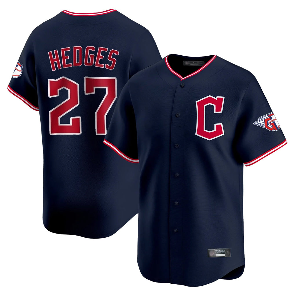 Ndoa C.Guardians #27 Austin Hedges Player Navy Limited Home Stitched Jerseys