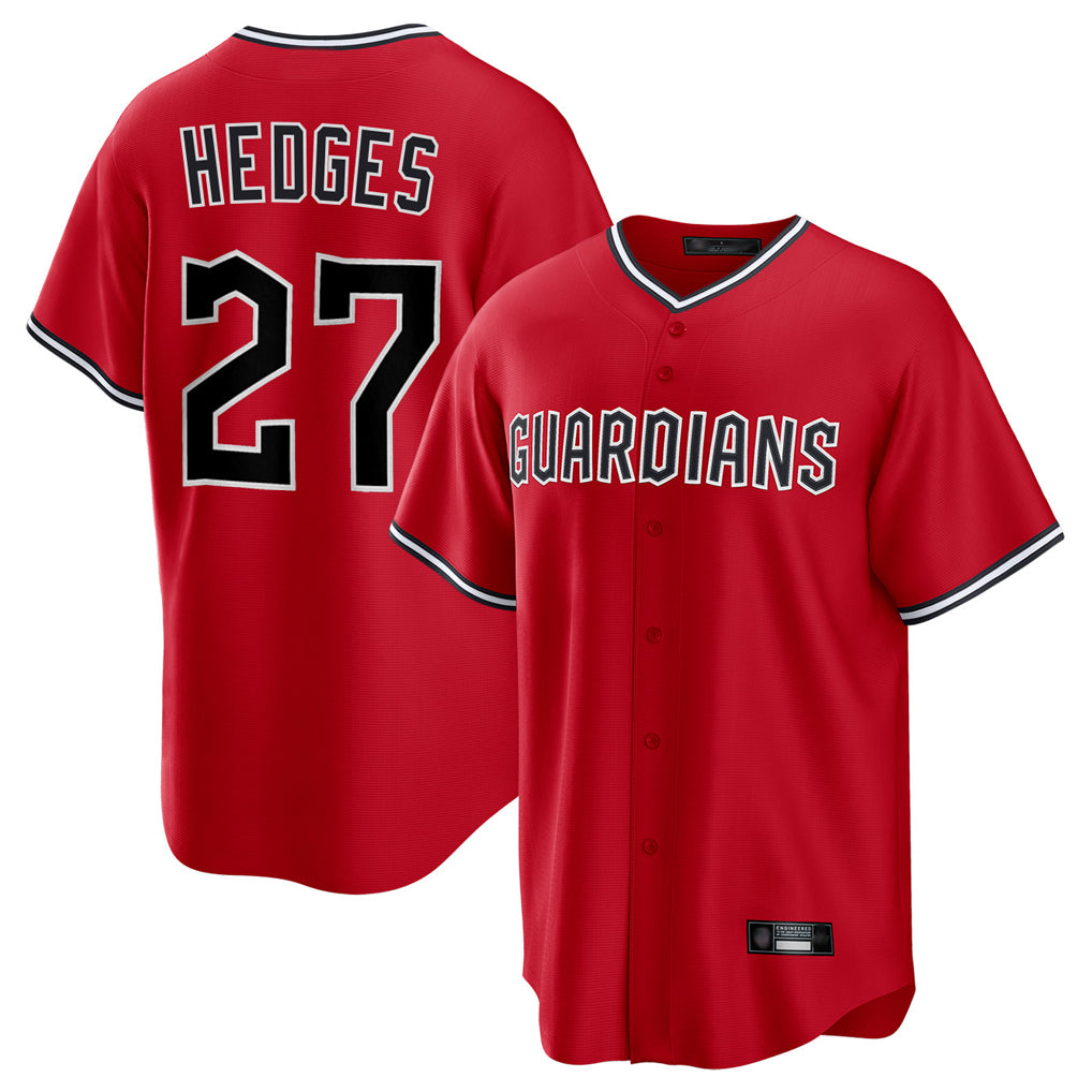 Ndoa C.Guardians #27 Austin Hedges Player Red Home Game Stitched Jerseys