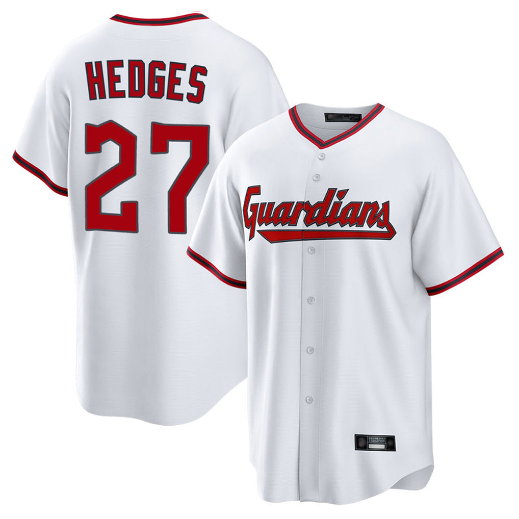 Ndoa C.Guardians #27 Austin Hedges Player White Game Home Stitched Jerseys