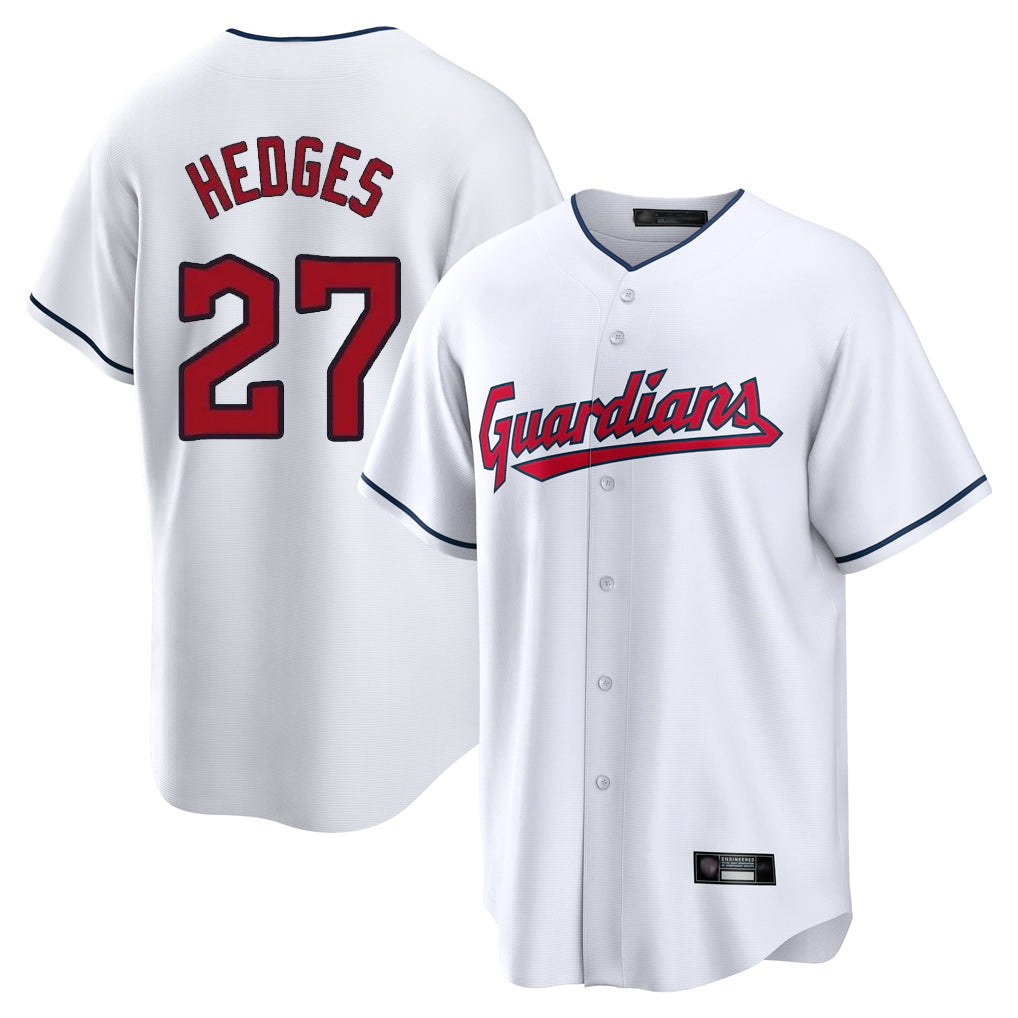 Ndoa C.Guardians #27 Austin Hedges Player White Home Game Stitched Jerseys