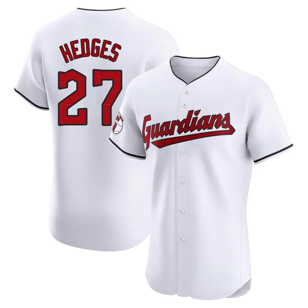 Ndoa C.Guardians #27 Austin Hedges Player White Limited Elite Home Stitched Jerseys
