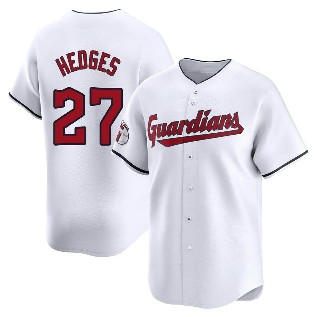 Ndoa C.Guardians #27 Austin Hedges Player White Limited Home Stitched Jerseys