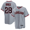 Ndoa C.Guardians #28 Tanner Bibee Player Gray Home Game Stitched Jerseys