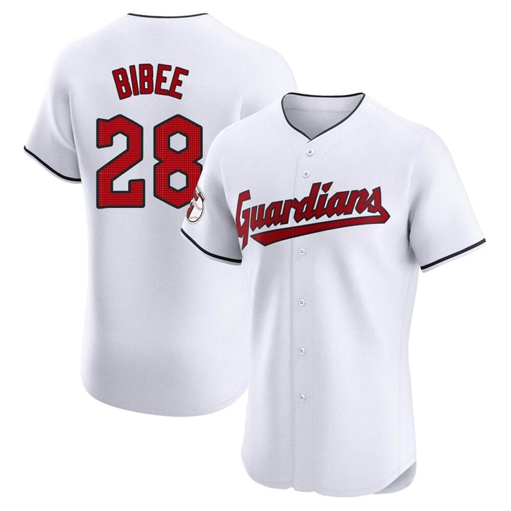 Ndoa C.Guardians #28 Tanner Bibee Player White Limited Elite Home Stitched Jerseys
