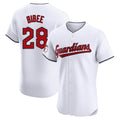 Ndoa C.Guardians #28 Tanner Bibee Player White Limited Elite Home Stitched Jerseys
