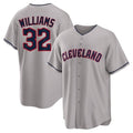 Ndoa C.Guardians #32 Gavin Williams Player Gray Game Home Stitched Jerseys