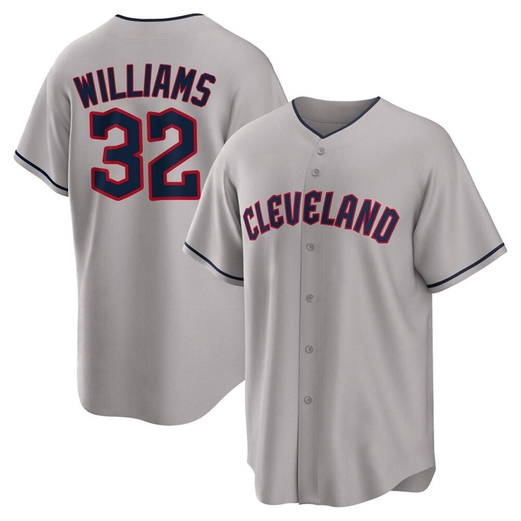 Ndoa C.Guardians #32 Gavin Williams Player Gray Game Home Stitched Jerseys