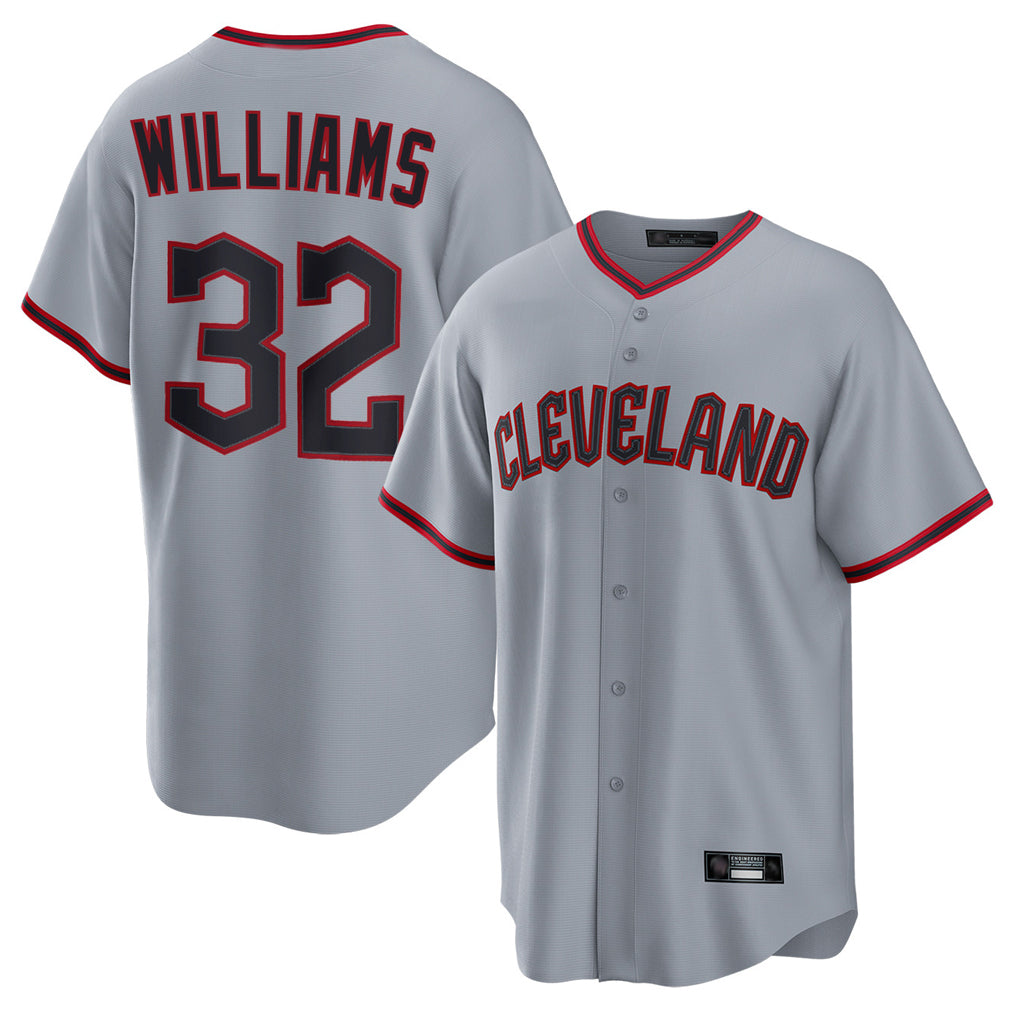 Ndoa C.Guardians #32 Gavin Williams Player Gray Home Game Stitched Jerseys