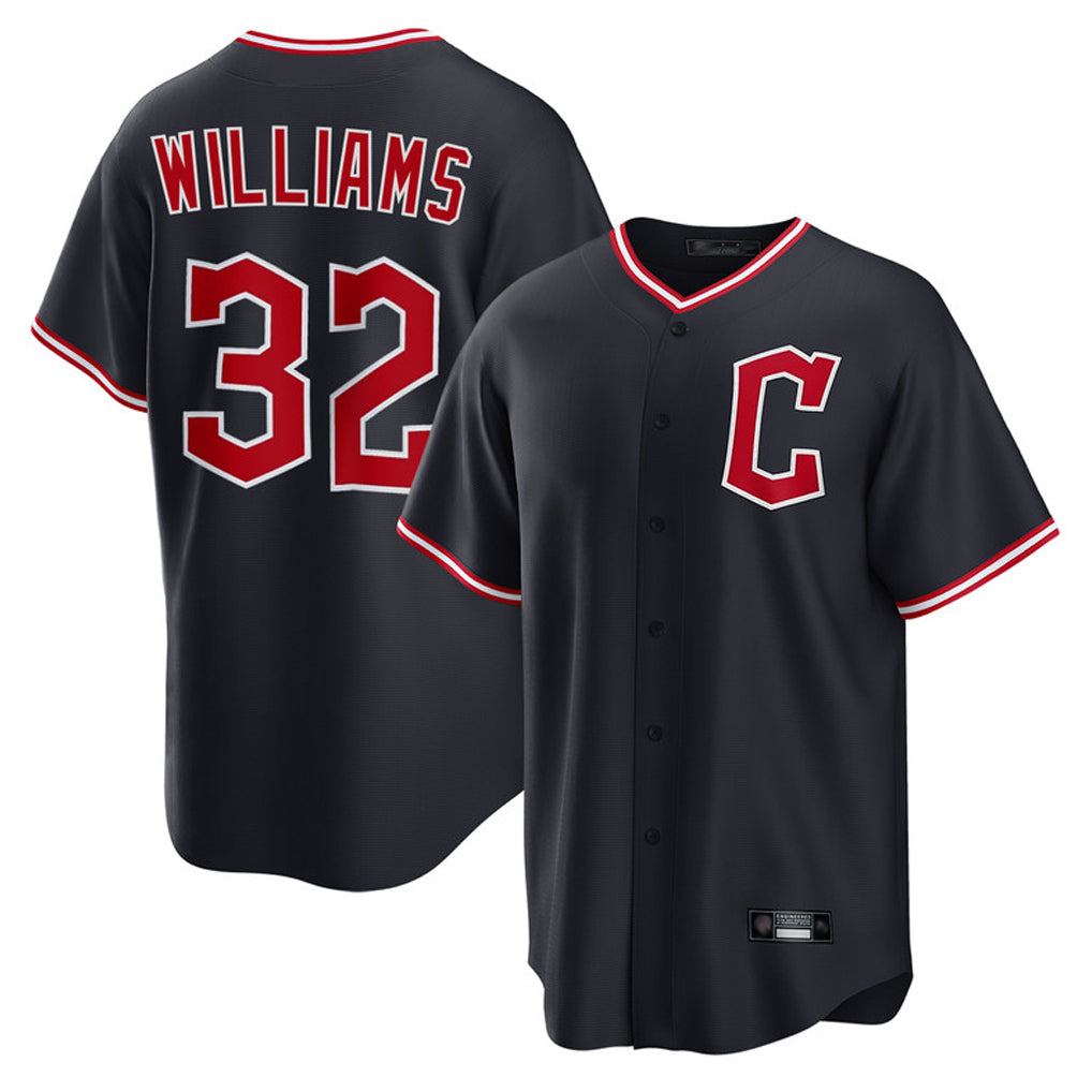 Ndoa C.Guardians #32 Gavin Williams Player Navy Home Game Stitched Jerseys