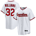 Ndoa C.Guardians #32 Gavin Williams Player White Game Home Stitched Jerseys