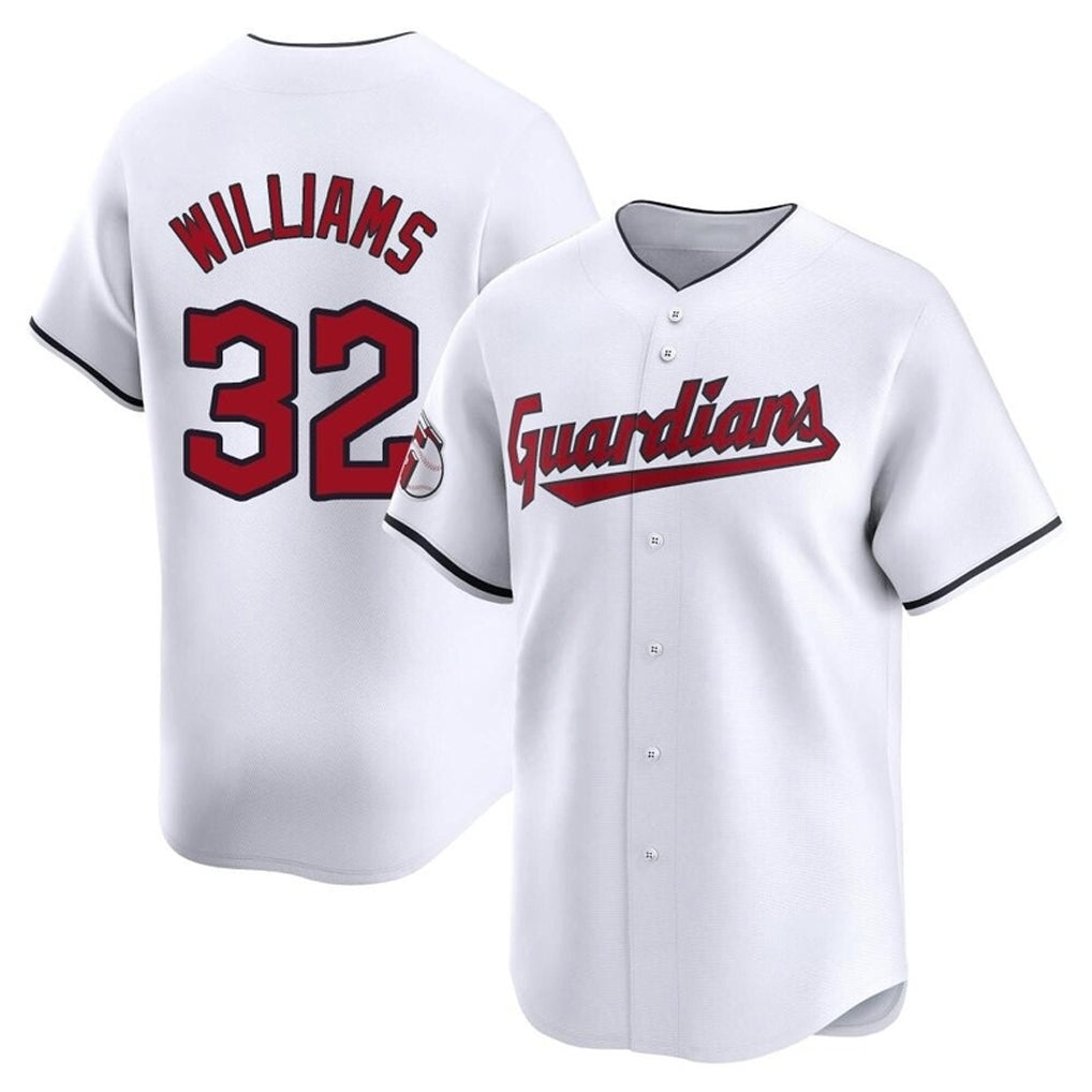 Ndoa C.Guardians #32 Gavin Williams Player White Limited Home Stitched Jerseys