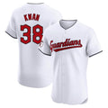 Ndoa C.Guardians #38 Steven Kwan Player White Limited Elite Home Stitched Jerseys