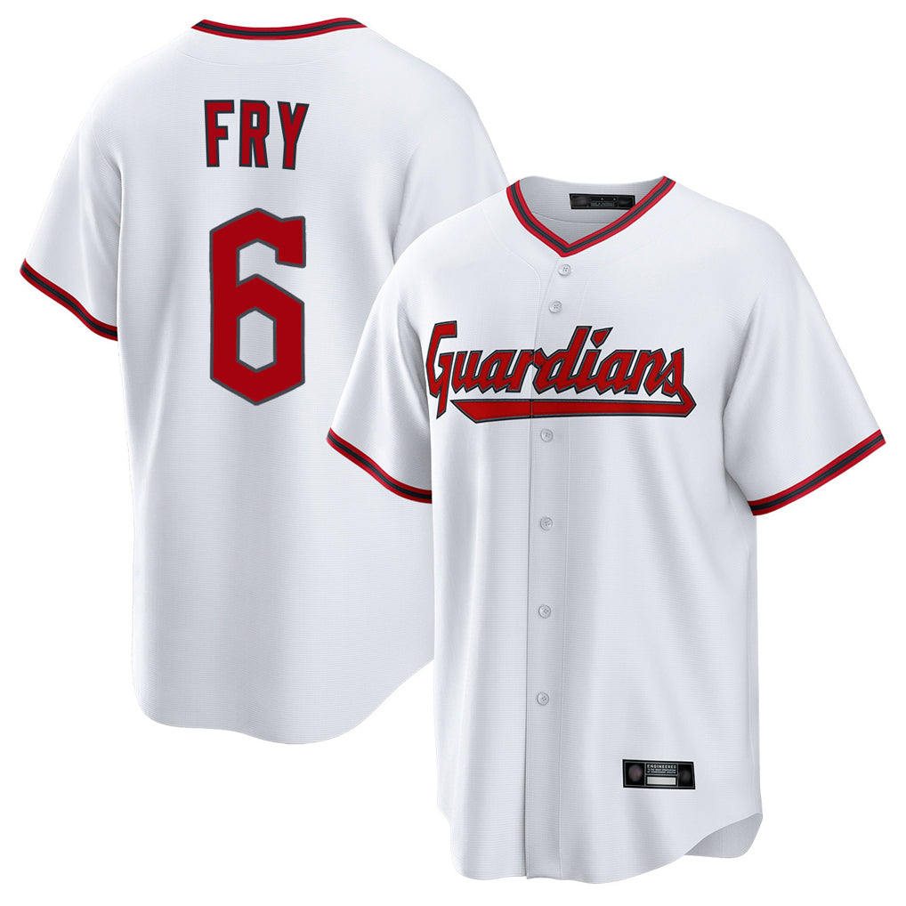 Ndoa C.Guardians #6 David Fry Player White Game Home Stitched Jerseys
