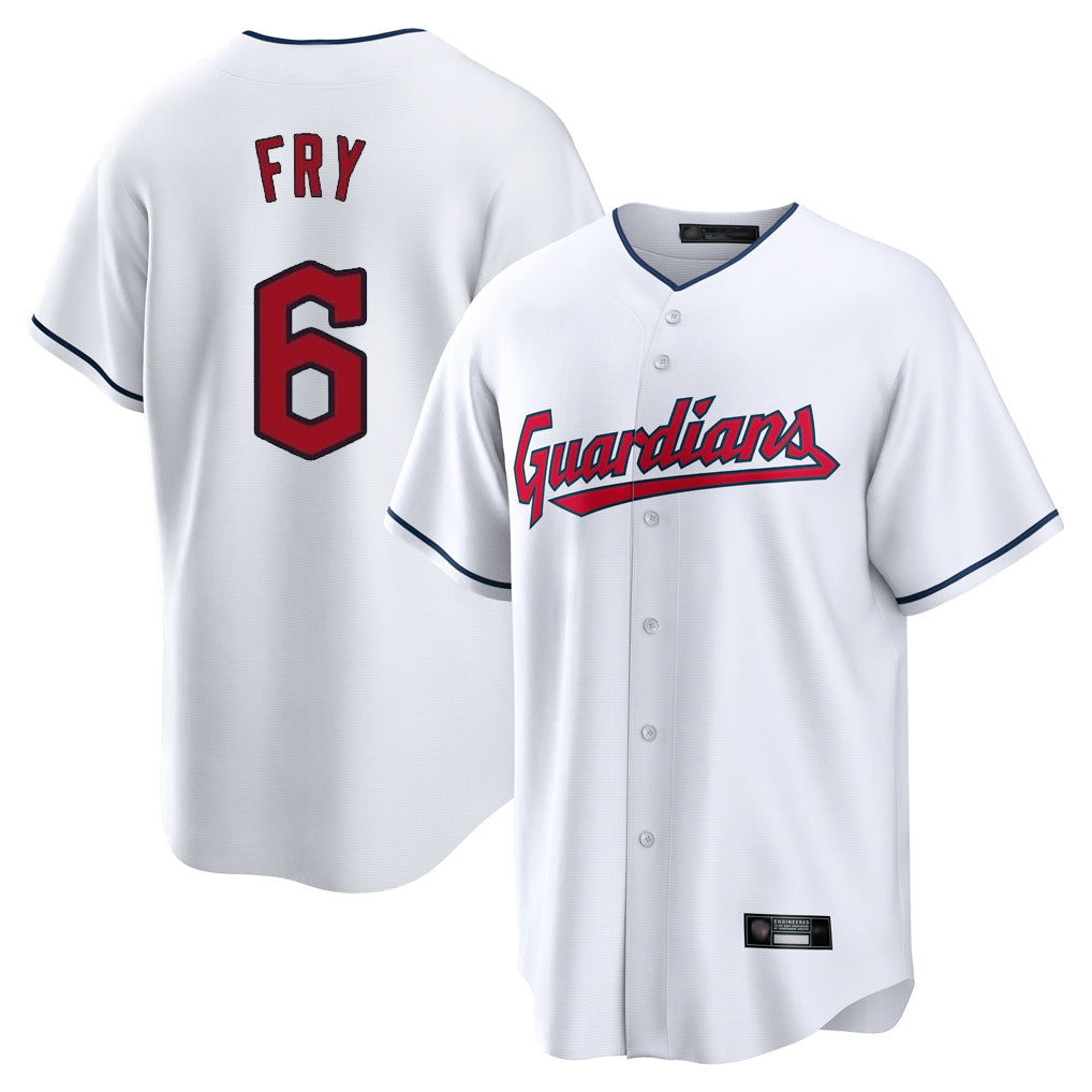 Ndoa C.Guardians #6 David Fry Player White Home Game Stitched Jerseys
