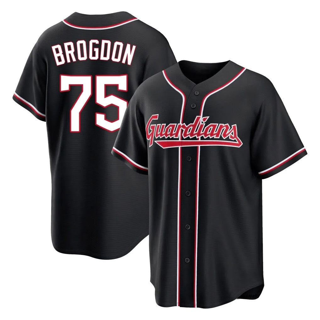 Ndoa C.Guardians #75 Connor Brogdon Player Black Fashion Out Home Game Stitched Jerseys